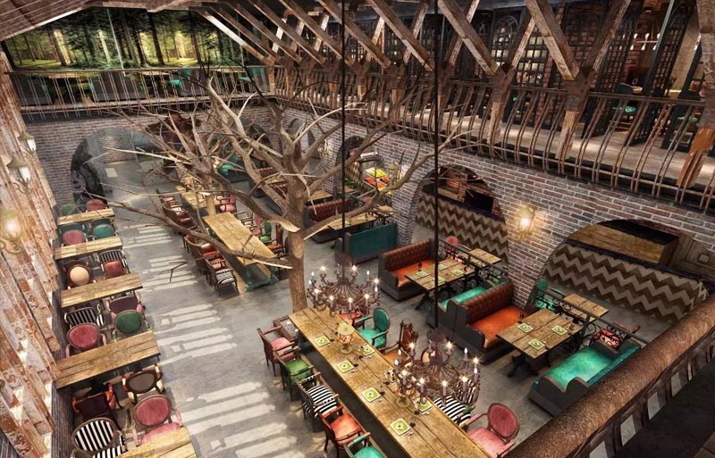 Pioneering西餐厅布局设计