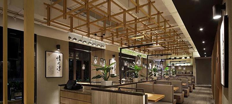 京一顺中餐厅设计的平面布局