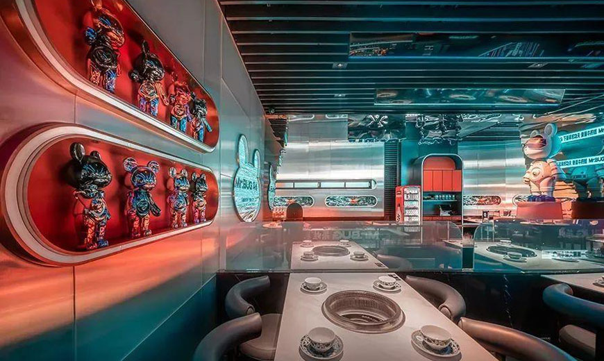 牛蛙火锅艺术餐厅设计