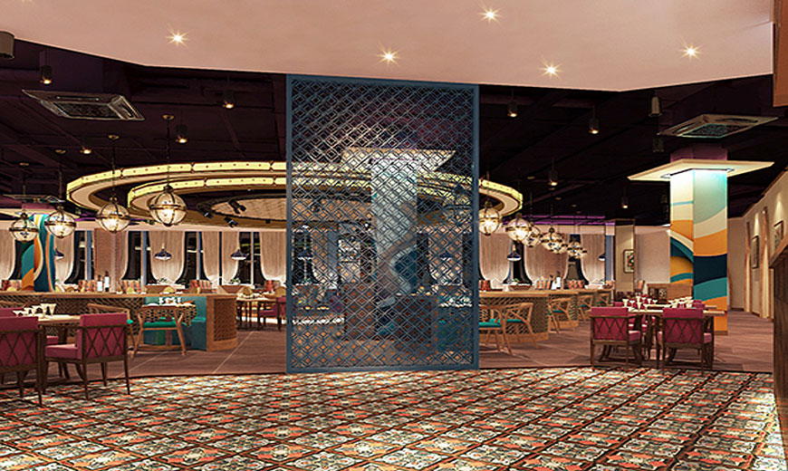 怡思蓝清真餐厅设计